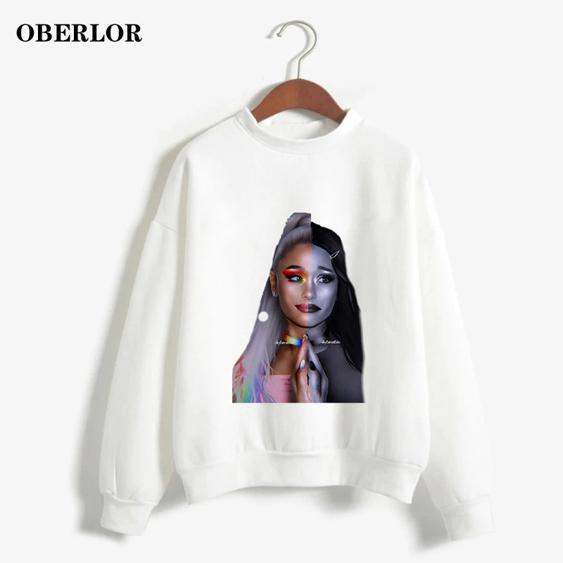 

Kpop Bangtan Boys Sweatshirt Ariana Grande No Tears Stop Cry God Print Hoodies Women Kawaii Harajuku Gothic Polerones Mujer 2019