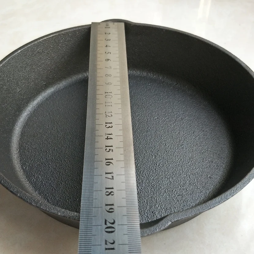 Pre-приправленный чугун Skillet, 20 cm By Bruntmor-use To Fry, Sear, Saute, Bake, And More-Indoor/Outdoor use(434-20