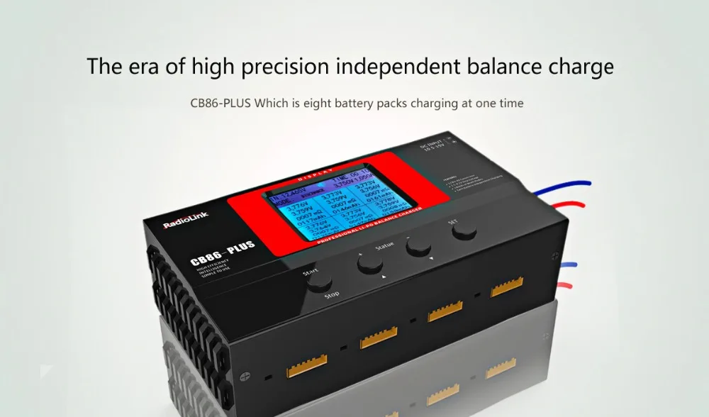 Fast Ship Radiolink CB86 Plus Balance Charger For RC 8 Pcs 2-6S Lipo Battery At One Time Professional Charger Rc Helicopter