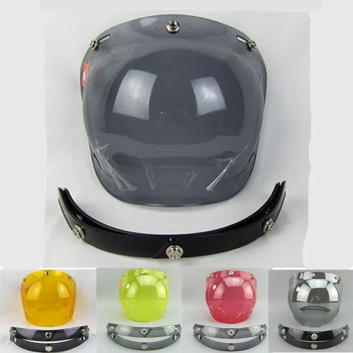 Buy free shipping 3/4 open face vintage helmet shield