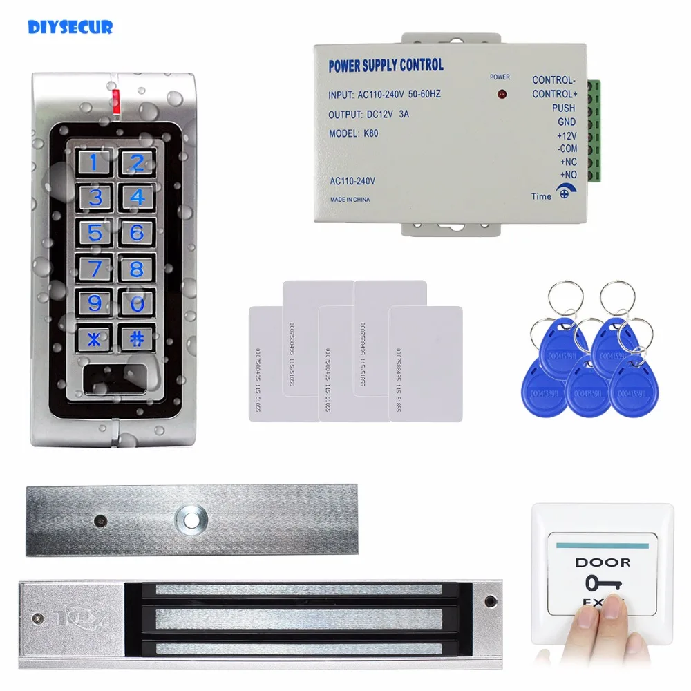 Diysecur Rfid Waterproof Door Access Control System Kit 280kg