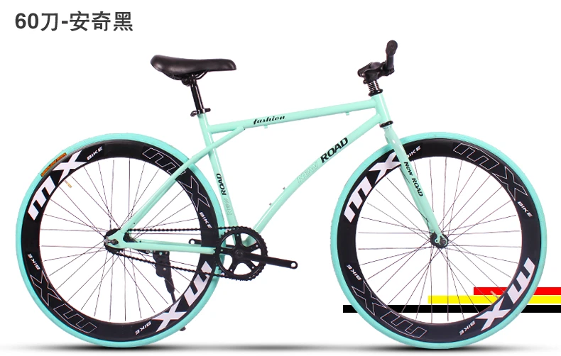 Excellent New X-front brand colorful carbon steel 26 inch fixed gear rear pedal brake bicicleta student bike road bicycle 28 Excellent New X-front brand colorful carbon steel 26 inch fixed gear rear pedal brake bicicleta student bike road bicycle 28