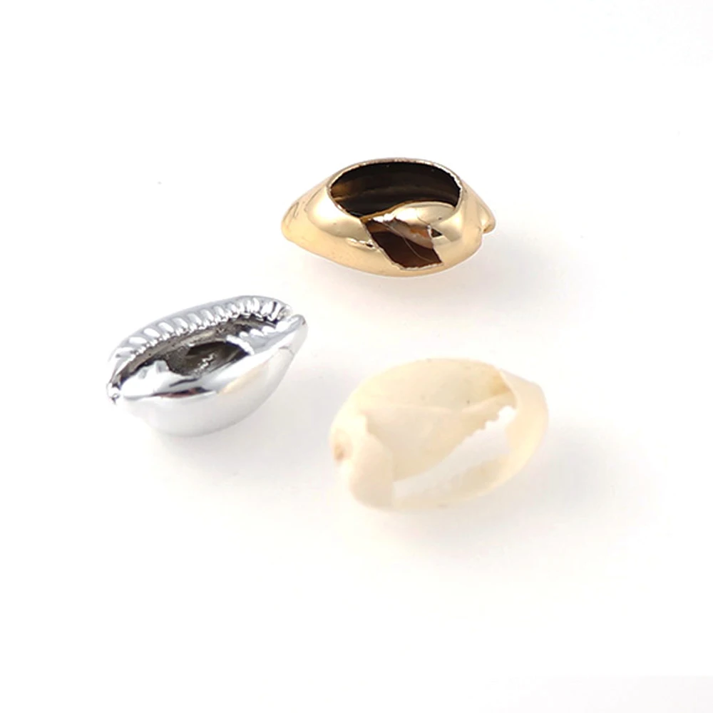 20Pcs/bag 10-17cm Mix Gold Silver Plated Shell Natural Sea Shell For DIY Handmade Home Decoration