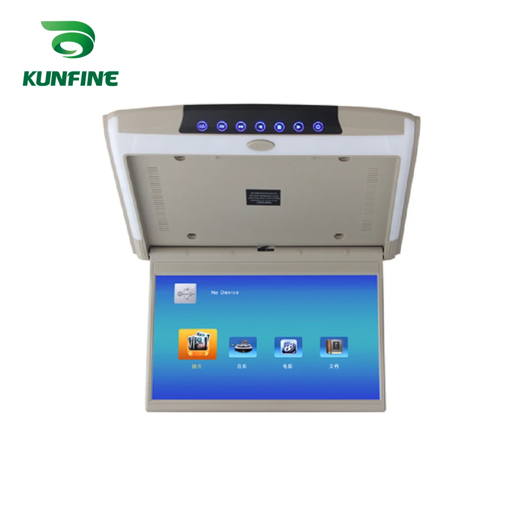 

KUNFINE 11.6 INCH Car Roof Monitor LCD Flip Down Screen Overhead Multimedia Video Ceiling Roof mount Display