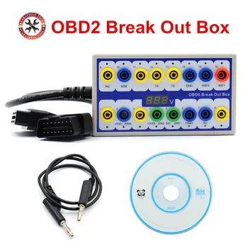 

Professional Original Auto Car OBD 2 Break Out Box OBD2 Breakout Box OBD OBDII Protocol Detector Diagnostic Connector Detector