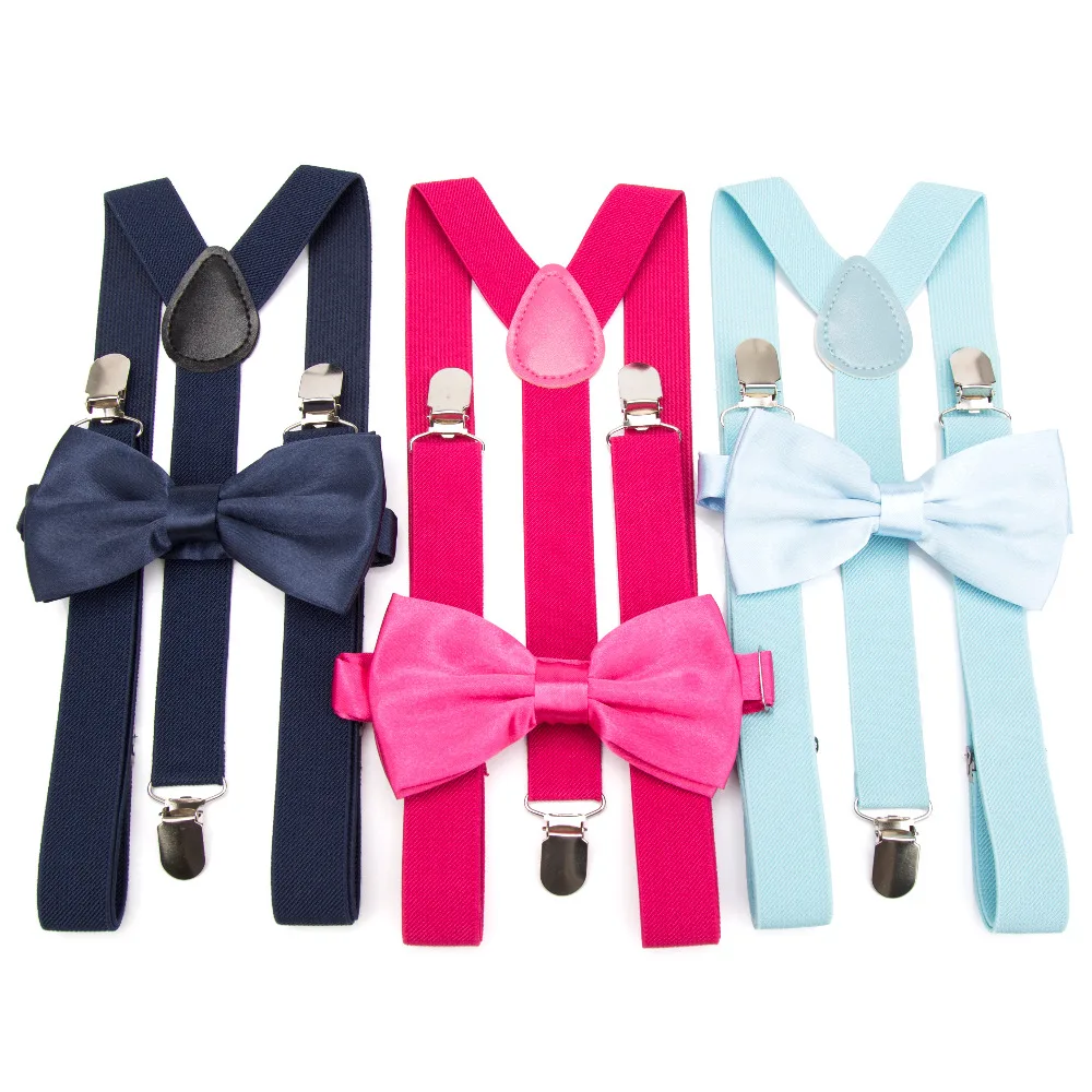 Подтяжки галстук бабочка комплект для мужчин Мода Suspensorio для мальчика женщин галстук бабочкой подтяжки мотобрюки Tirantes Свадебный отдых