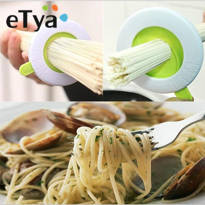 

eTya Compact Spaghetti Measures Kitchen Gadgets Noodle Measuring Limiter Tools Adjustable Portion Guide for One to Four Servings