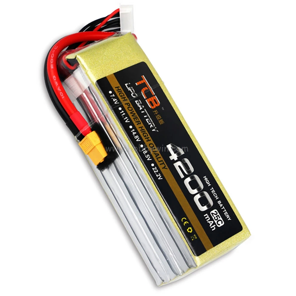 

22.2V 6S 4200mAh 25C LiPO Upgrade Battery XT60-plug Burst 50C RC model Lipolymer power pack