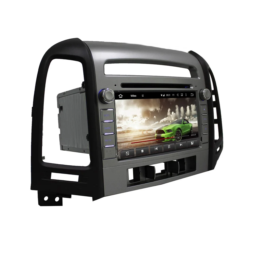 Clearance KLYDE 7" 2 Din Android 8.1 Car Radio For Hyundai SANTA FE 2006-2011 Car Audio 2+16GB Multimedia Player Car Stereo DVD 1024*600 1