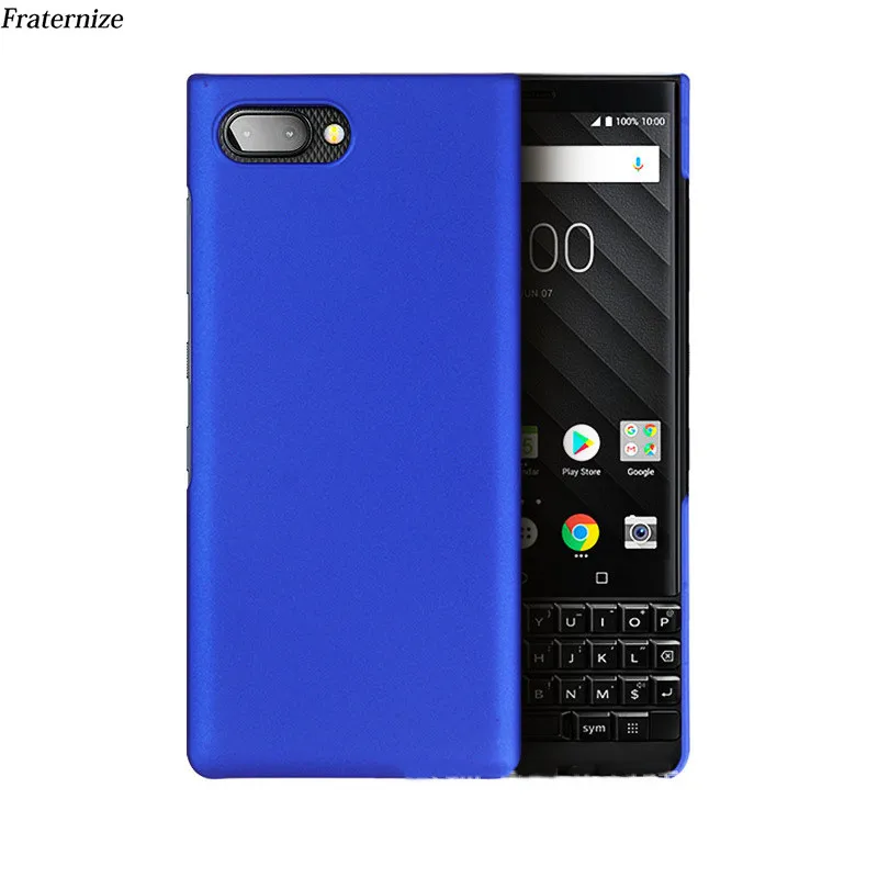 

Key2 matte Case For BlackBerry Key2 BBF100 Keyone Phone Protective Scrub Skin Hard Back Cover Colors Fandas Capa Black Blue
