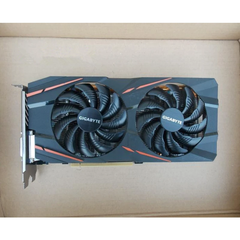 GIGABYTE RX 570 4GB Gaming GPU Video Card Radeon RX570 Gaming 4G Graphics Cards For AMD Video Cards Map HDMI PCI-E X16