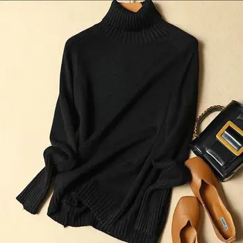 

high quality Women Turtleneck Winter Sweater 2018 new Women Long Sleeve Thicken Knitted Women Sweaters And Pullovers Female
