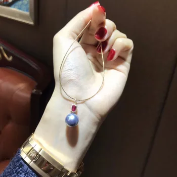 

Luxury genuine G18K Gold Accessories Fashion Pearl Pendant Settings Findings Pendant Mountings Women Accessories Female Jewwelry