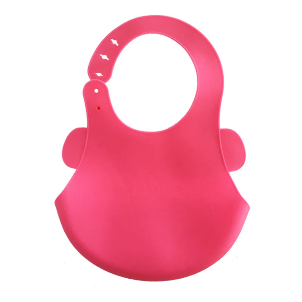 Baby Silicone Bibs Cartoon Foldable Adjustable Waterproof Feeding Aprons Stuff Girl Soft Fold Silica Gel Boy Accessories