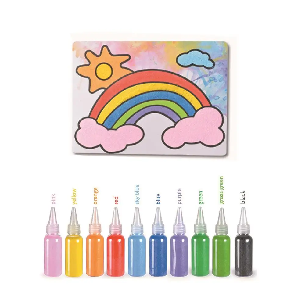 20x17cm Kids Drawing Board Sand Painting Drawing Toys Gift Cartoon Magic Toy Birthday Present