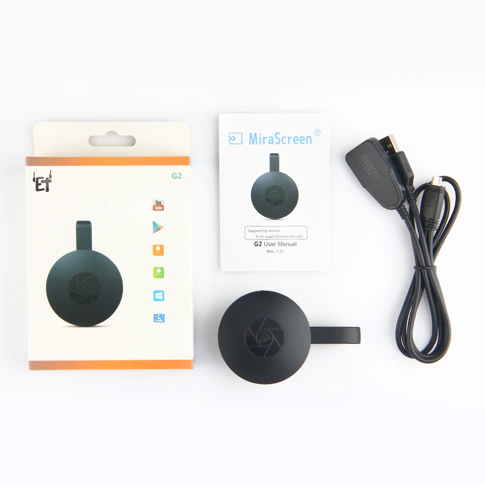 Ресивер G2 для беспроводного Wi Fi дисплея HD TV HDMI преобразователи с USB портом Airplay