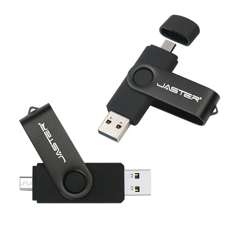 JASTER OTG USB флеш-накопитель 128 Гб металлический флеш-накопитель 8 ГБ 16 ГБ 32 ГБ 64 Гб 128 ГБ флеш-накопитель 256 ГБ двойное использование Micro USB карта памяти
