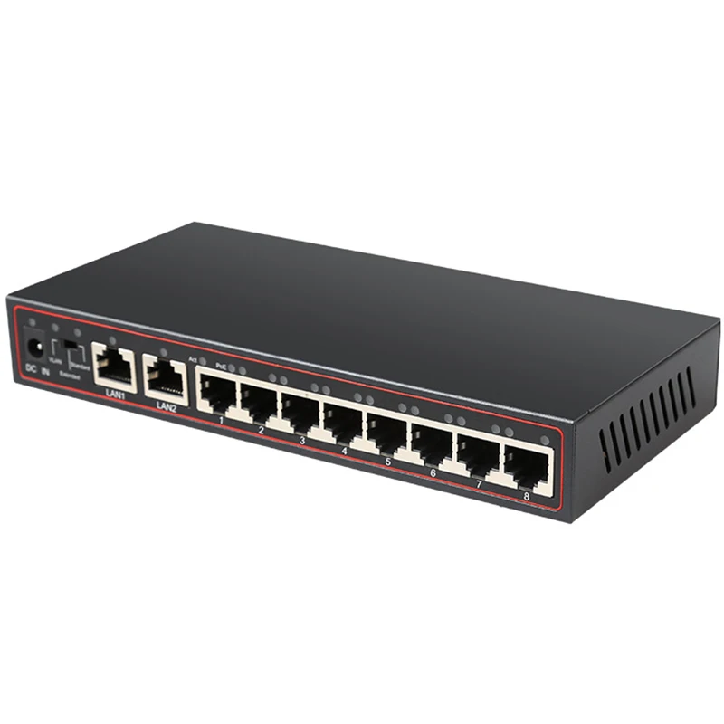 Сетевой коммутатор Poe с 10 портами 48 В сетевой Power Over Ethernet 802 3 AF / to для IP