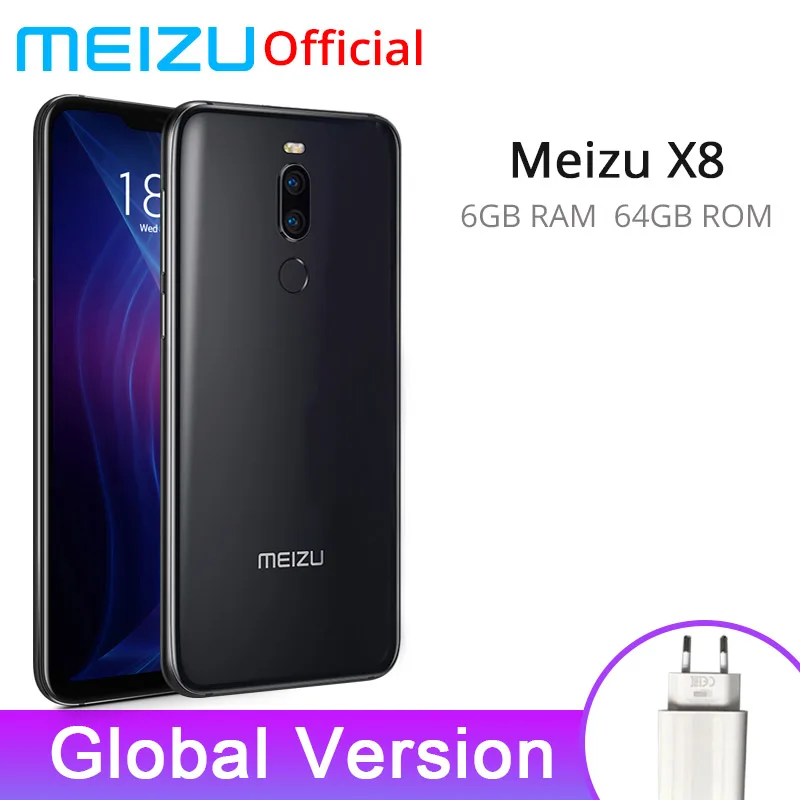 

Meizu X8 4GB 64GB Global Version SmartPhone Snapdragon 710 Octa Core Mobile Phone Front 20MP Camera Fingerprint