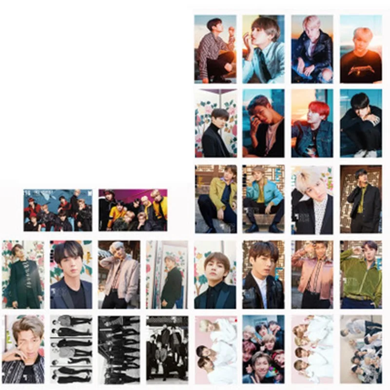 

30pcs/set BT-S Bangtan Boys Album Cards New Fashion Self Made Photo Card Stationary