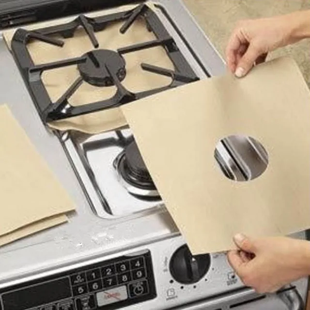 Gas Stove Cooker Protectors Cover/Liner Clean Mat Pad Gas Burner Covers