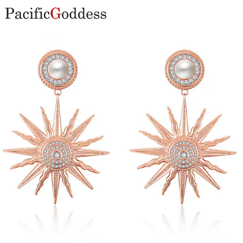 

Pacificgoddess Luxury elegant big earrings geometric earrings bijoux nice earrings
