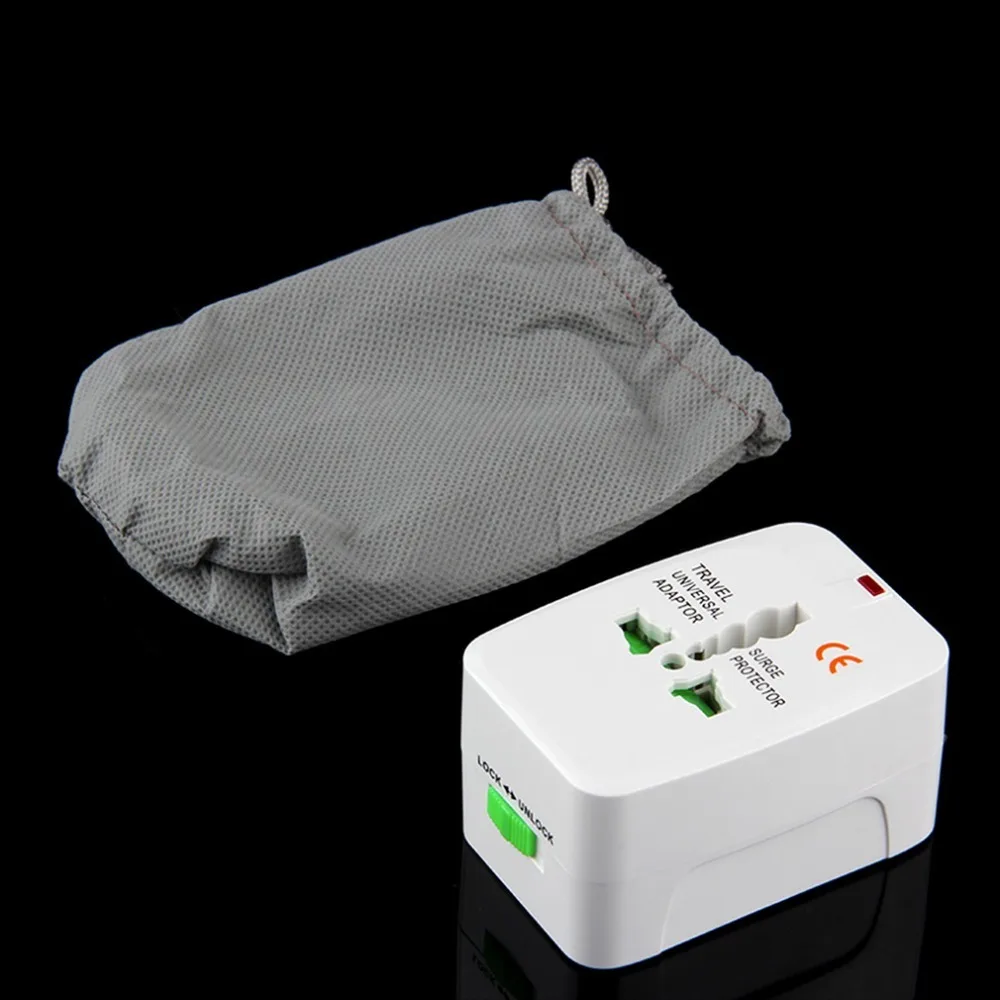 

Universal Adapter Plug Socket Comverter Universal All in 1 Travel Electrical Power Adapter Plug US UK AU EU Free Shipping
