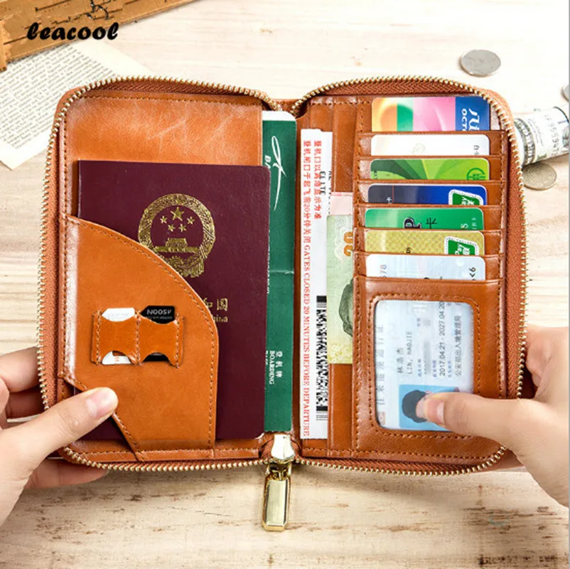 

RFID 4color Driver License Bag Oil Wax Genuine Leather on Cover for Car Driving Document Card Passport Holder Purse Wallet Case