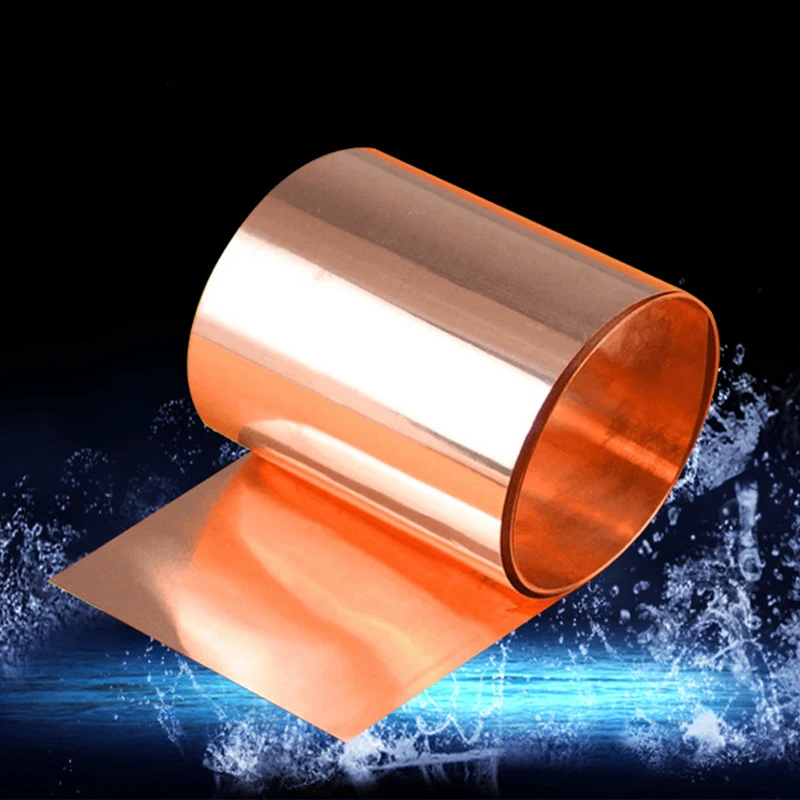 

99.9% Pure Copper Cut Metal Sheet Foil Smooth Roll Tape 0.1 x 100 x 1000mm 33ft