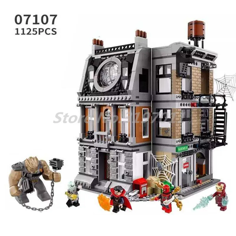 

Stacking Blocks New Marvel Superero Sanctum Sanctorum Showdown Building Blocks 1125pcs 07107 Bricks Toys For Children Gift 76108