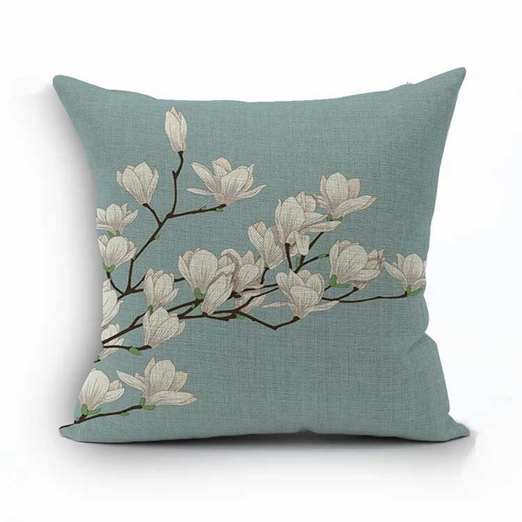 

Maiyubo Fashion Simple Style Cushion Cover Flower Tree Printed Throw Pillow Case Home Decor Cojines Pillowcase Car Cover PC538