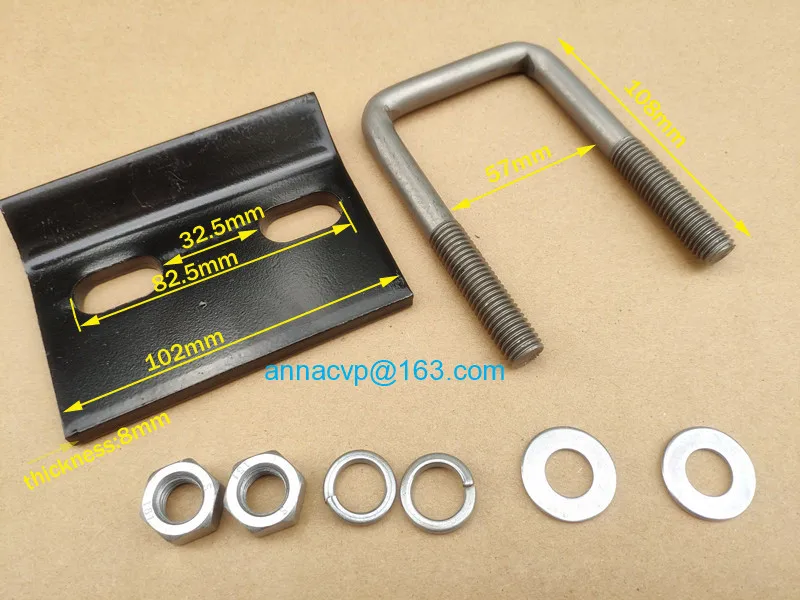 anti rattle hitch tightener stabilizer U bolt lock donw tow clamp (1)