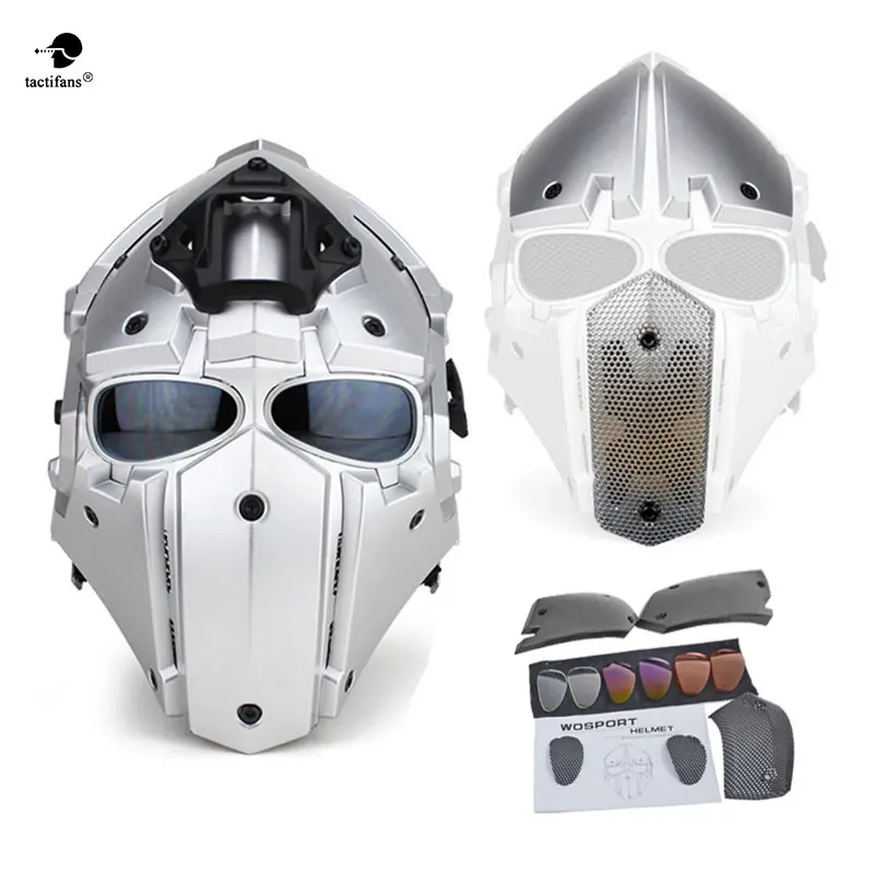 

Tactical Helmet Paintball Mask w/ Mask Goggle All-round Airsoft CS Wargame Helmet NVG OBSIDIAN GREEN GOBL TERMINATOR