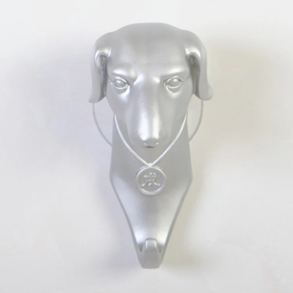 Creative 3D PVC Animal Head Wall Hook Kids Room Hanger Coat Hat Hook Ornament Figurines