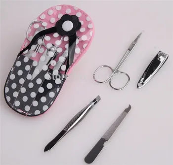 

free shipping 50 sets Flip Flop Design Manicure Set Beauty Sets Bridal&Wedding Shower Favors and Gift For Guest