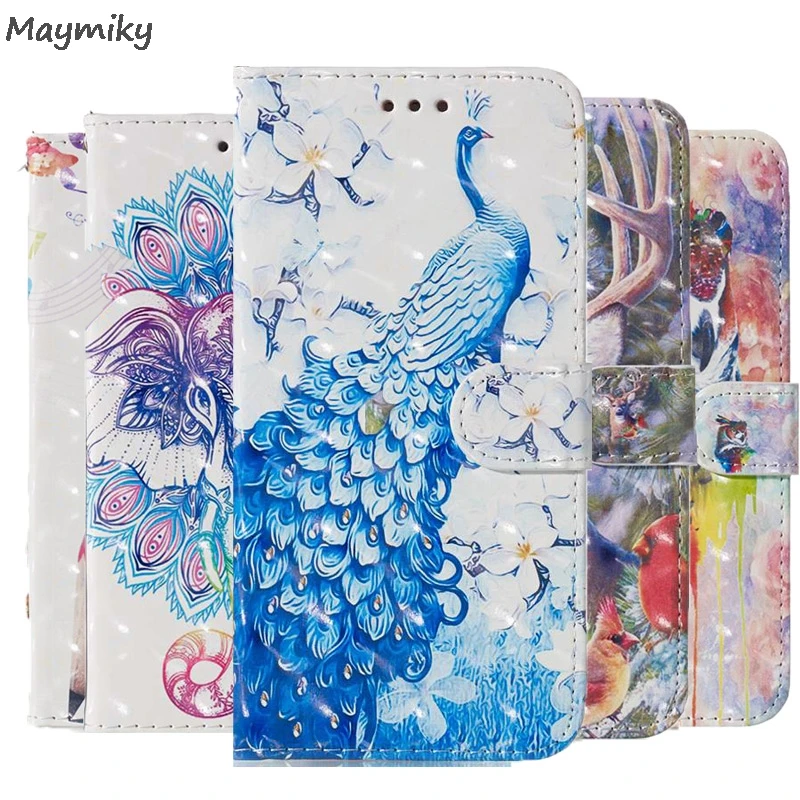 

3D Printing Leather Case For Sony Xperia XZ1 XZ2 XZ3 XZ4 XA1 XA2 XA3 L1 E6 Case Animal Patterm Phone Back TPU Wallet Cover Bag