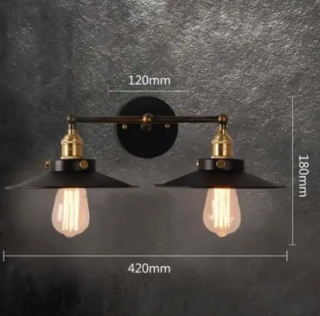 ASCELINA loft wall lamp industrial antique Wall Sconce led WALL Lights for home lighting stairs bedroom light updown E27 85-260V