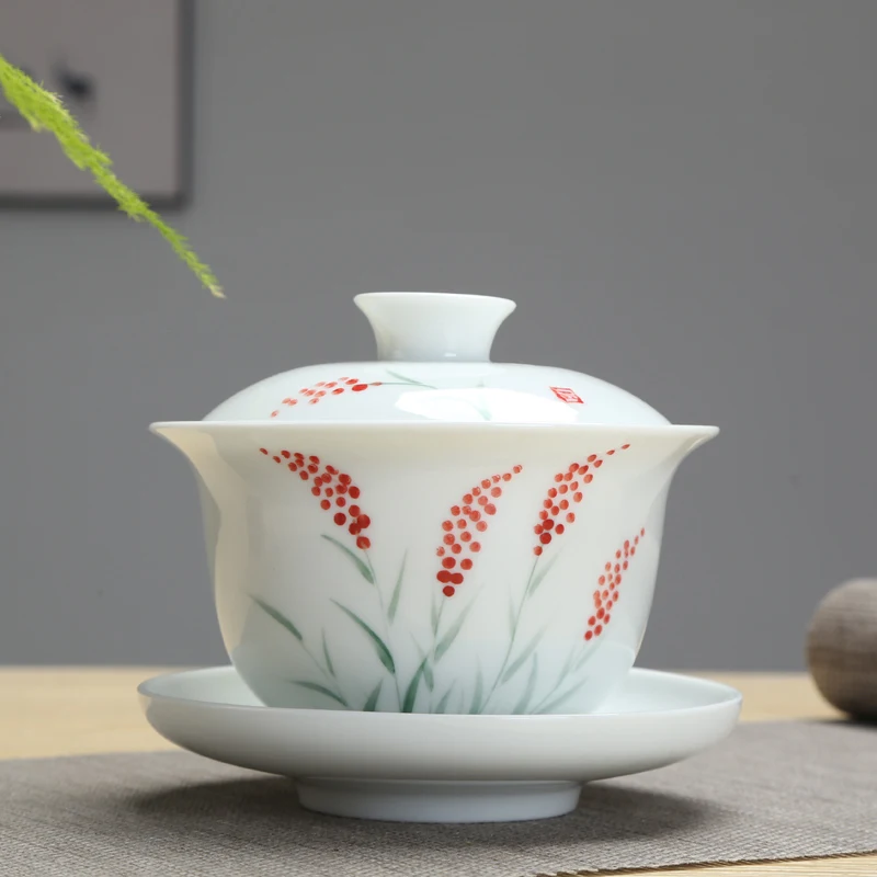 TANGPIN большая емкость керамическая супница gaiwan чашка ручная роспись ча чаша китайские чайные наборы кунг-фу 280 мл