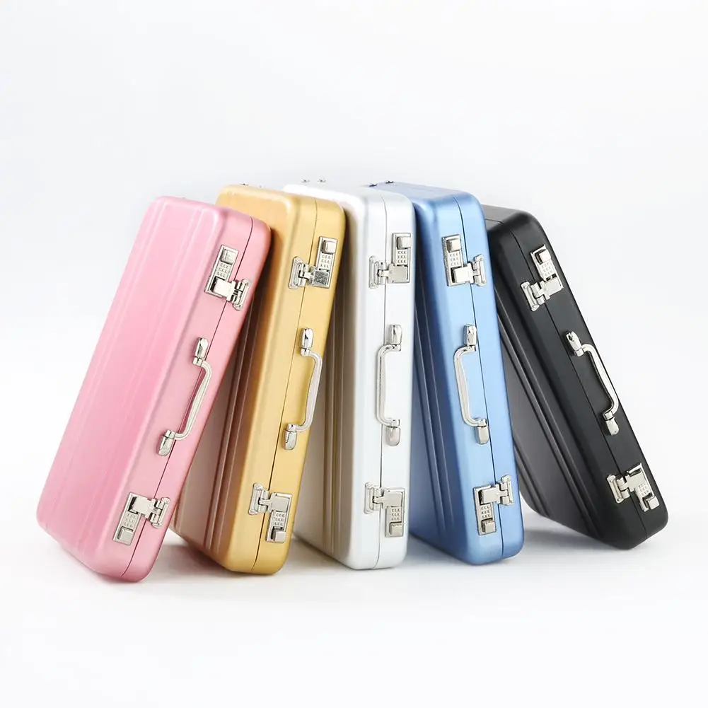 

Metal Business ID Credit Card Holder Mini Suitcase Business Bank Card Name Card Holder Box Case Organizer 2019