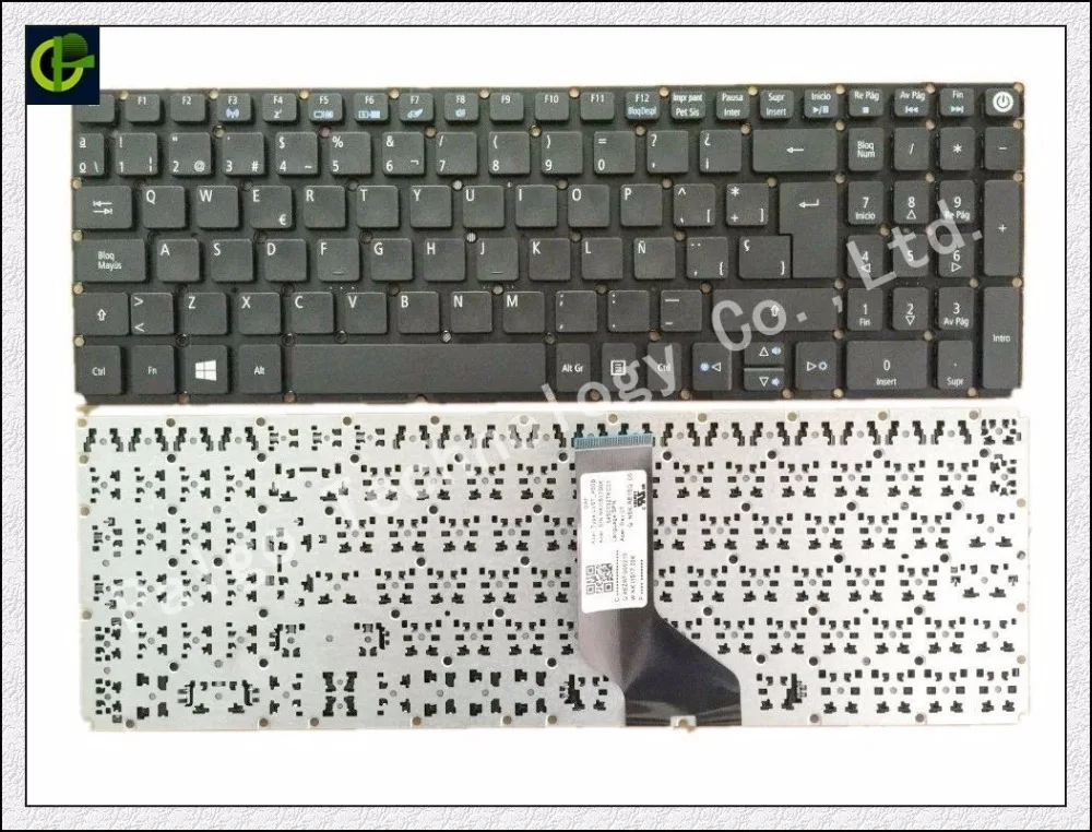 Испанская клавиатура для Acer ASPIRE E5-722 E15 E5-582P F5-572 Aspire 5 A517-51 A517-51G A515-51 A515-51G латинская la