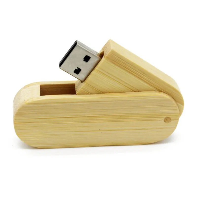 JASTER логотип лазерная гравировка вращающийся деревянный USB флеш-накопитель карта памяти Флешка 4 ГБ 16 ГБ 32 ГБ 64 Гб usb creativo U диск подарок - Цвет: Bamboo
