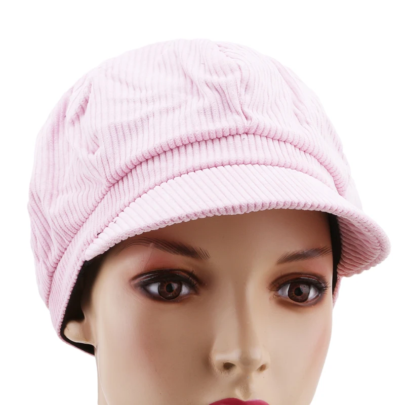 Женская винтажная Кепка Newsboy, модная однотонная осенне-зимняя теплая Восьмиугольные шляпы для женщин, кепка s sombrero hombre