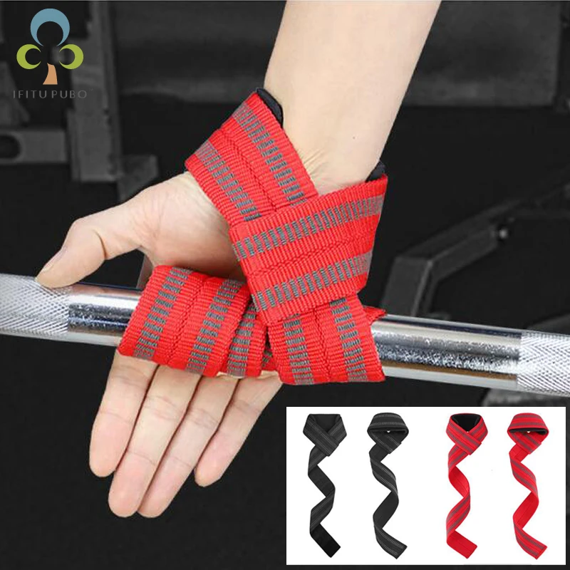 1Pair=2Pcs Weight Lifting Hand Wrist Belt Protection Body Building Grip Strap Brace Band Gym