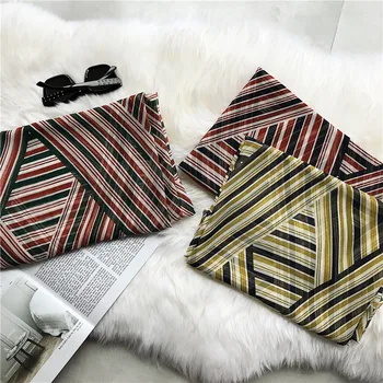 

2018 Soft Chiffon Stripe Pattern Scarves and Shawls Oversize Chiffon Geometry Print Shawls Wrap Hijab 3 Color Free Shipping