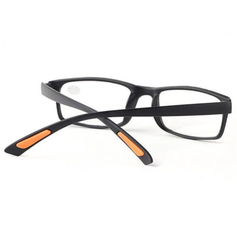 Mayitr 1pc Unisex Elders Square TR90 Frame Glasses Special Design Clear Resin Lens Reading Glasses Presbyopic +1.0~+4.0