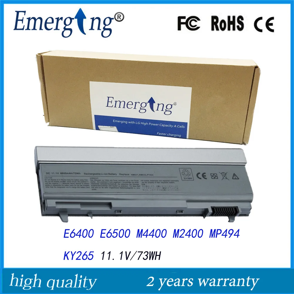 Аккумулятор для ноутбука Dell Latitude E6400 ATG E6500 E6510 PT435 NM633 MP307 E6410 9 ячеек|new laptop battery|battery