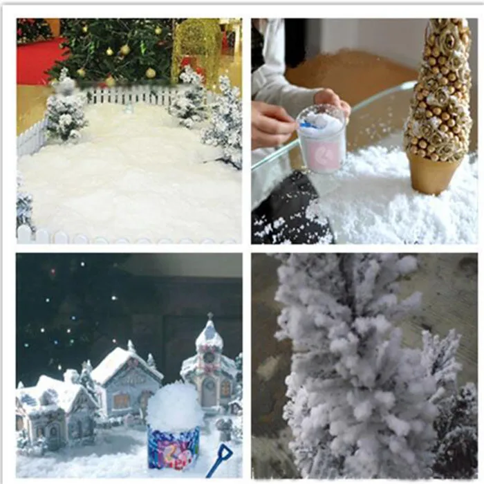 10PCS/lot Fake Magic Instant Snow Fluffy Super Decorations For