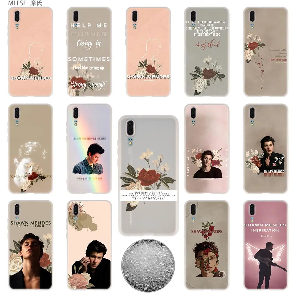 Мягкие чехлы для Huawei P40 P30 P20 Pro P10 Lite E Plus P Smart Z 2020 2019 Shawn Mendes 98|Бамперы| |