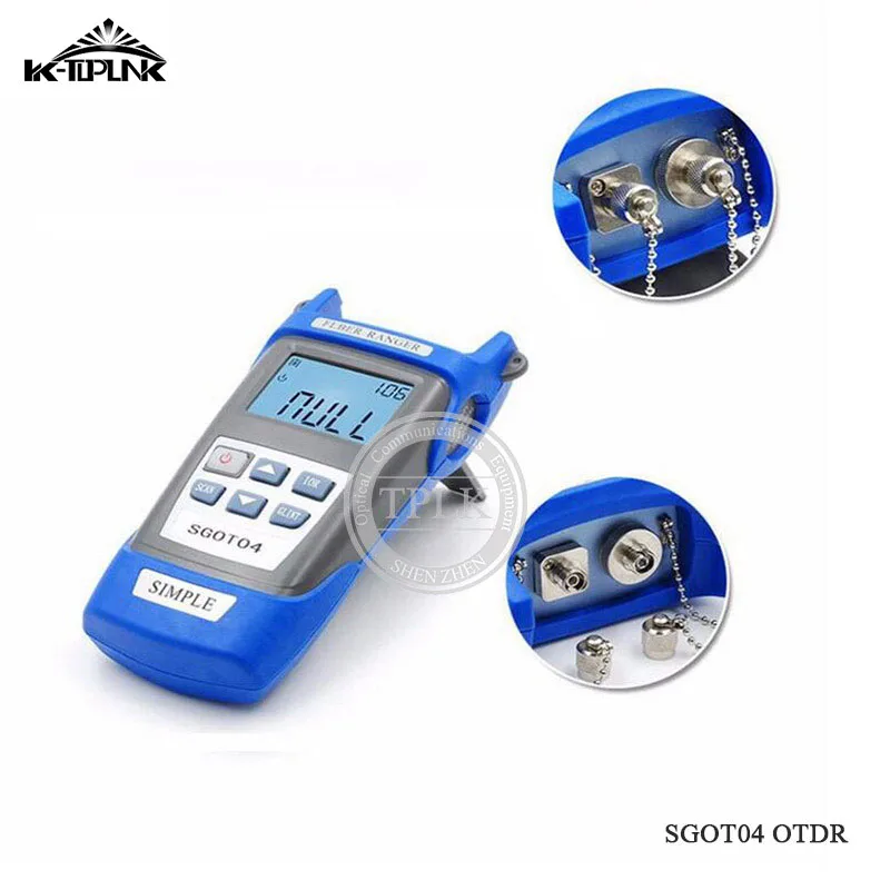 

SGOT04 Handheld OTDR 60KM Optical Fiber Find Fault Tester 1310/1550nm Fault Locator breakpoint detector with VFL FC/SC Connector