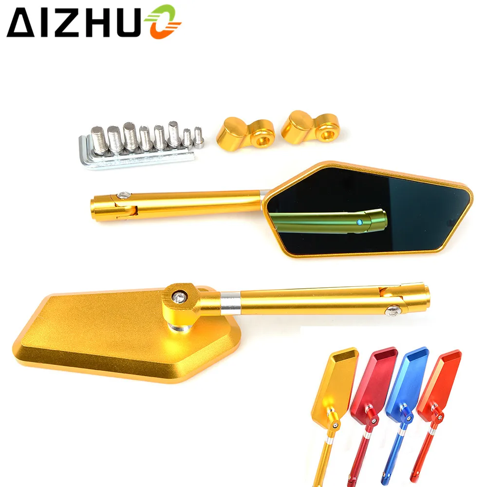 Universal Motorcycle Rearview Mirror CNC Aluminum Rear View Mirror For Yamaha MT-03 MT03 XMAX MT-07 MT 07 MT09 FZ8 XJ6 VMAX FZ6N
